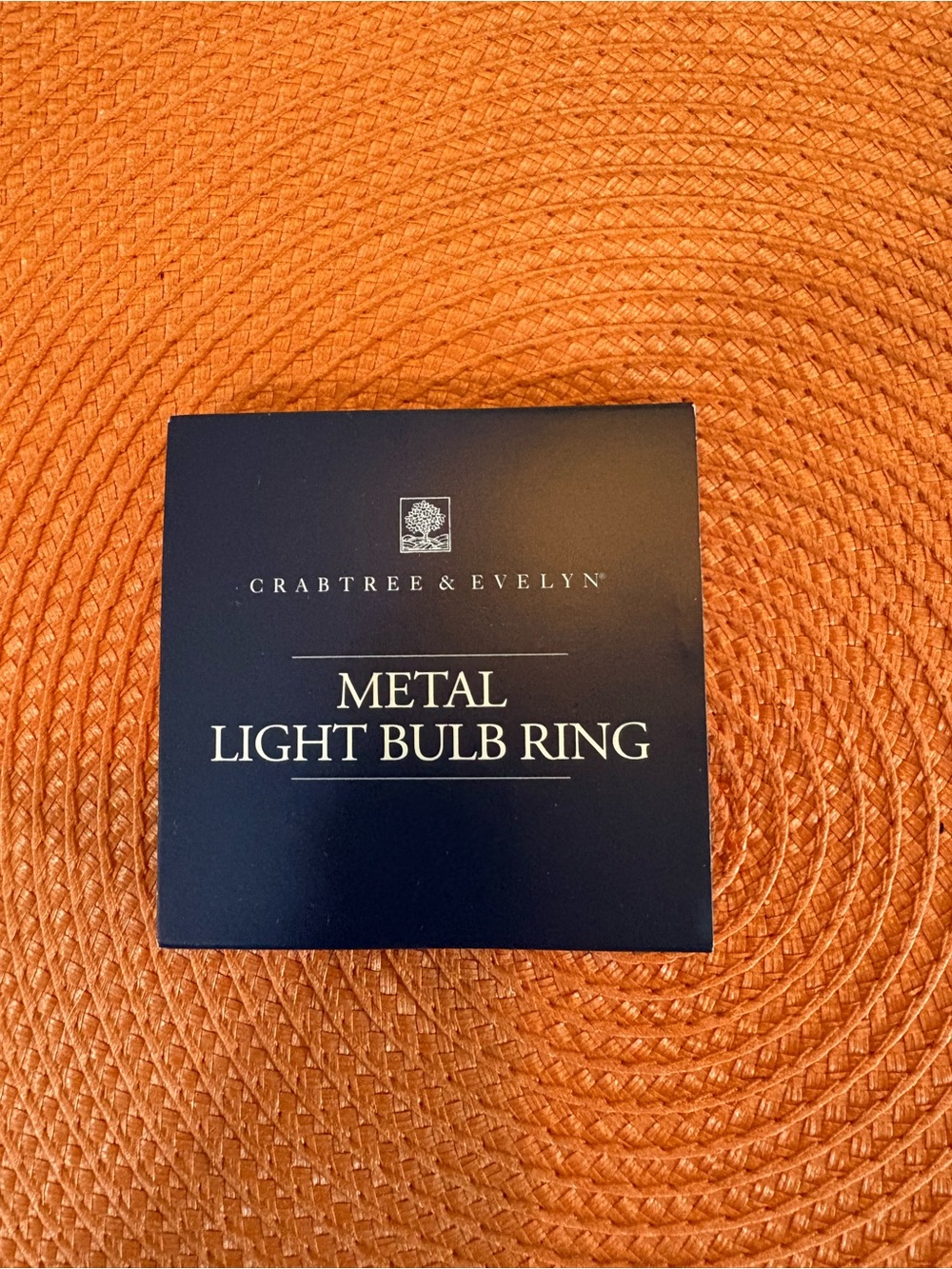 Vintage 90’s Crabtree & Evelyn metal light bulb ring diffuser.